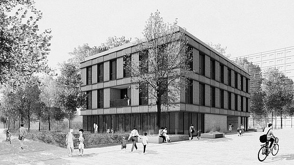 Haus für Familie und Bildung, Berlin (schwarz/weiß)